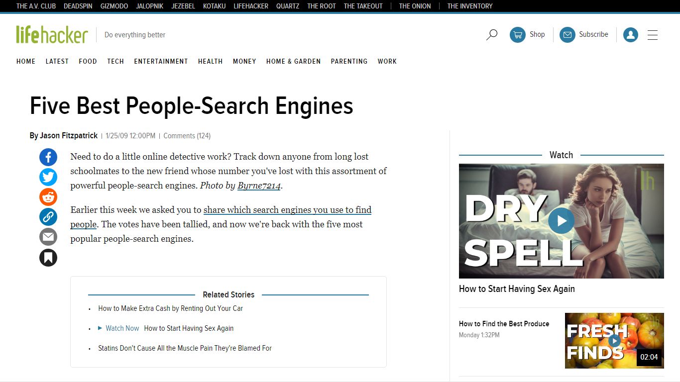 Five Best People-Search Engines - Lifehacker